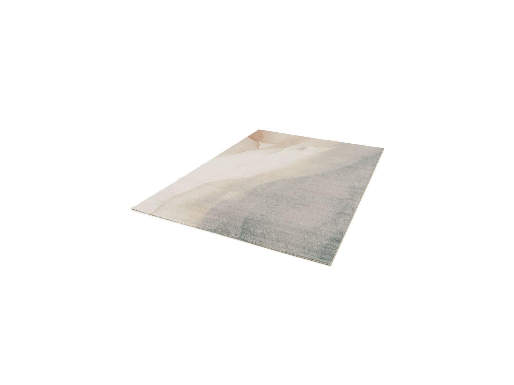 Livio - Tapis Poils Ras - Motif Abstrait - Marron
