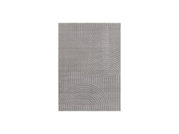 Herve - Low-Pile Rug - Abstract Pattern - Grey