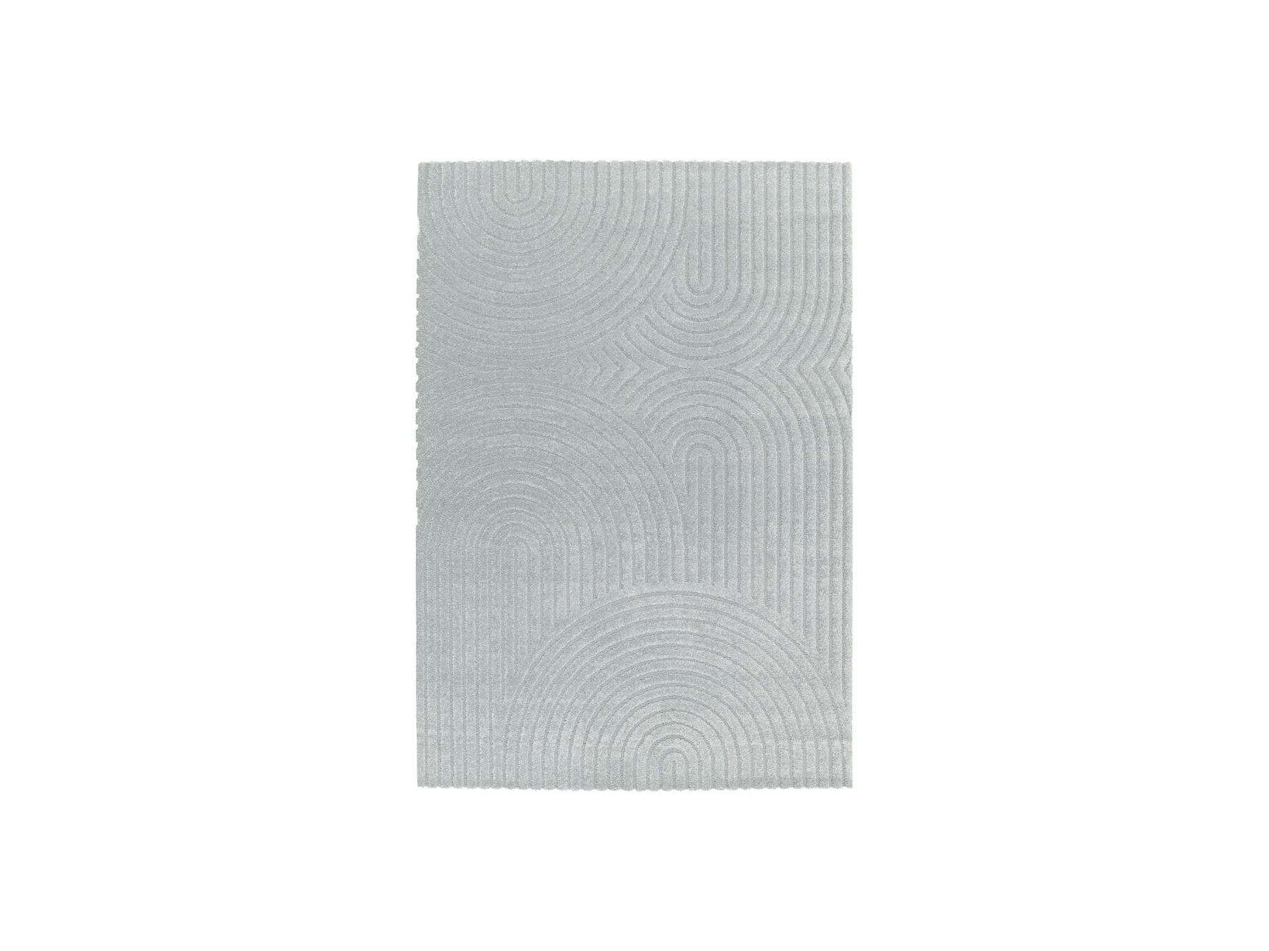 Herve - Short Pile Rug - Abstract Pattern - Blue