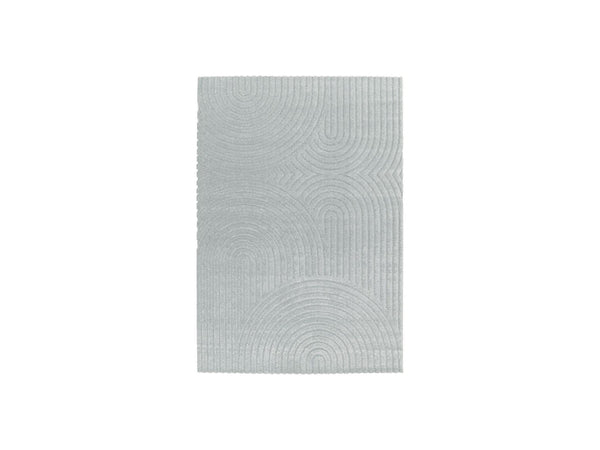 Herve - Low-Pile Rug - Abstract Pattern - Blue