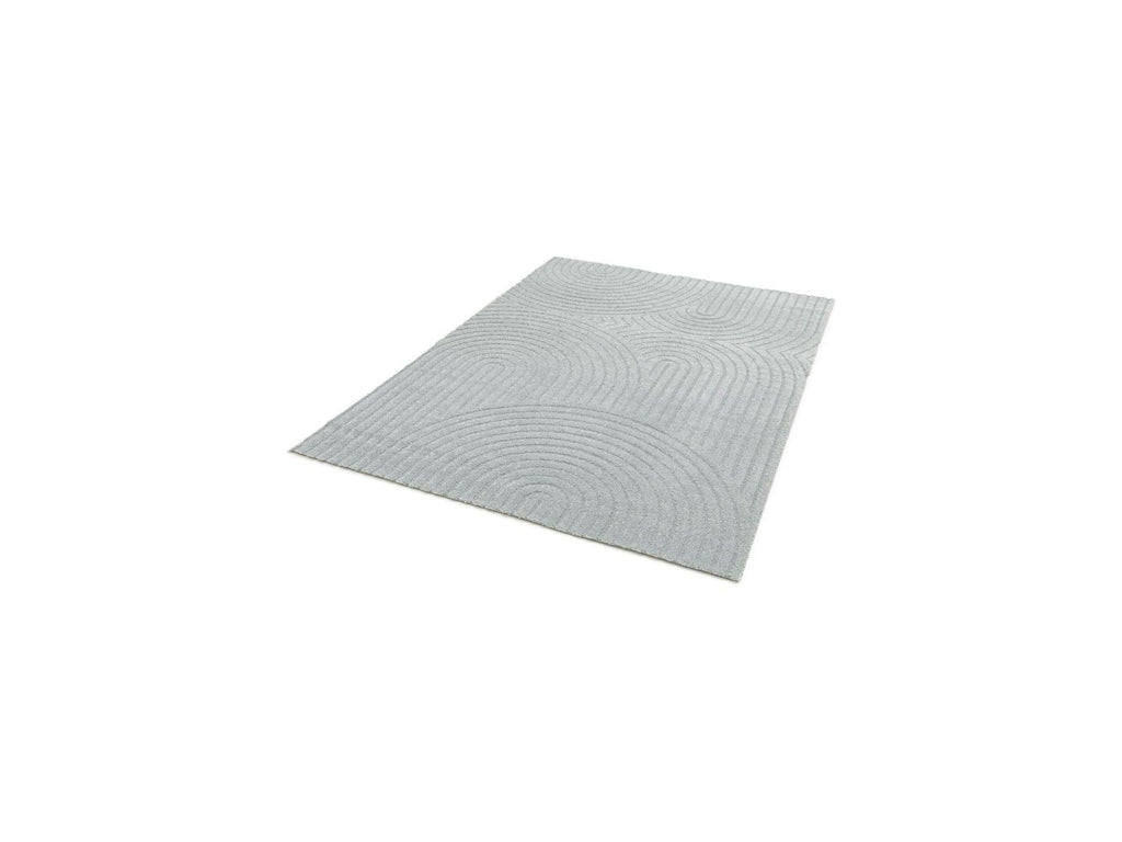 Herve - Short Pile Rug - Abstract Pattern - Blue
