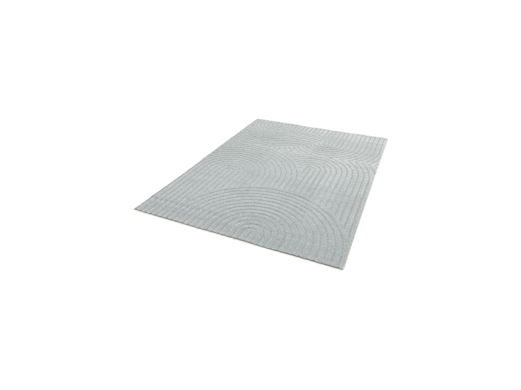 Herve - Short Pile Rug - Abstract Pattern - Blue