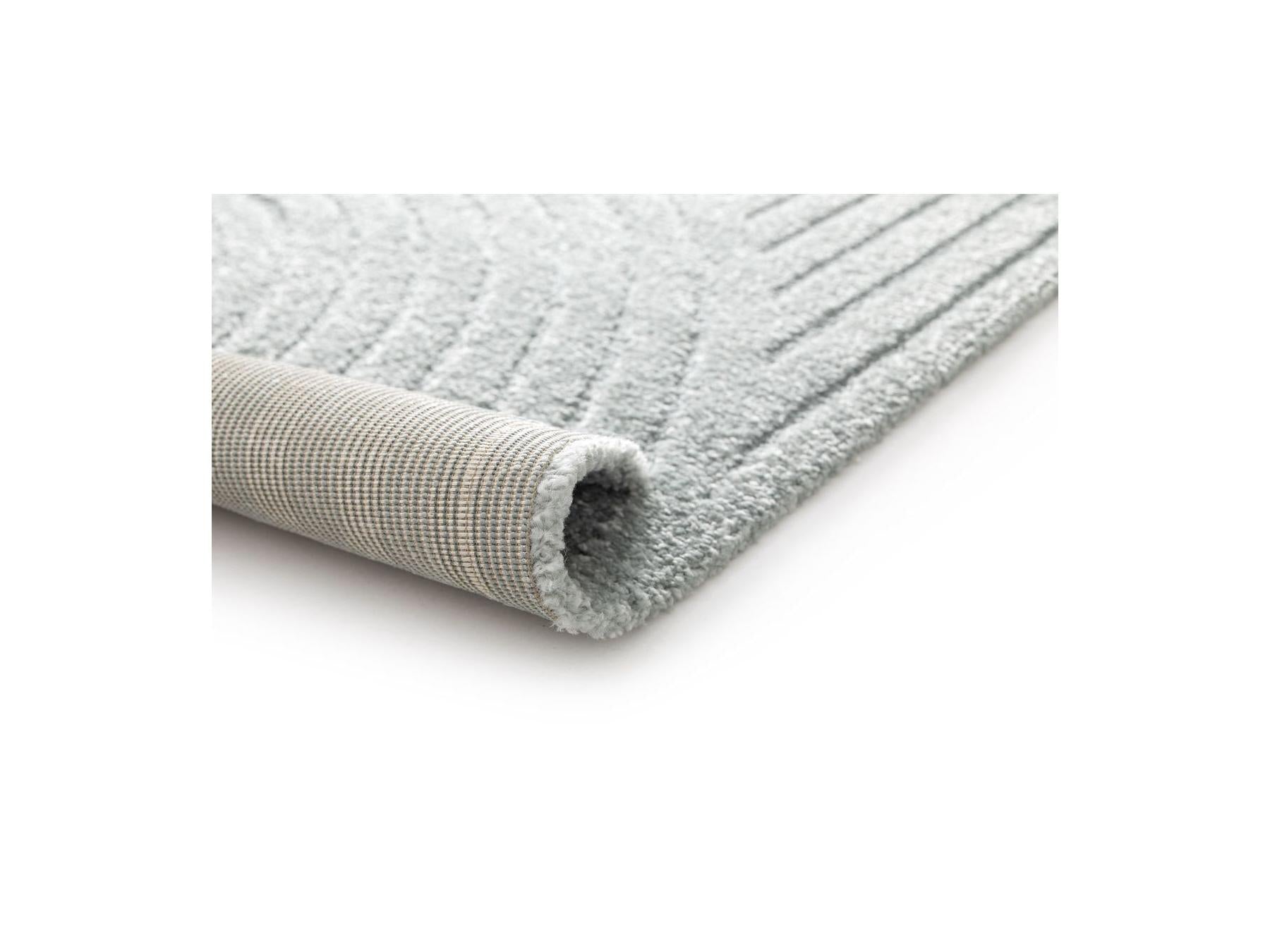 Herve - Short Pile Rug - Abstract Pattern - Blue