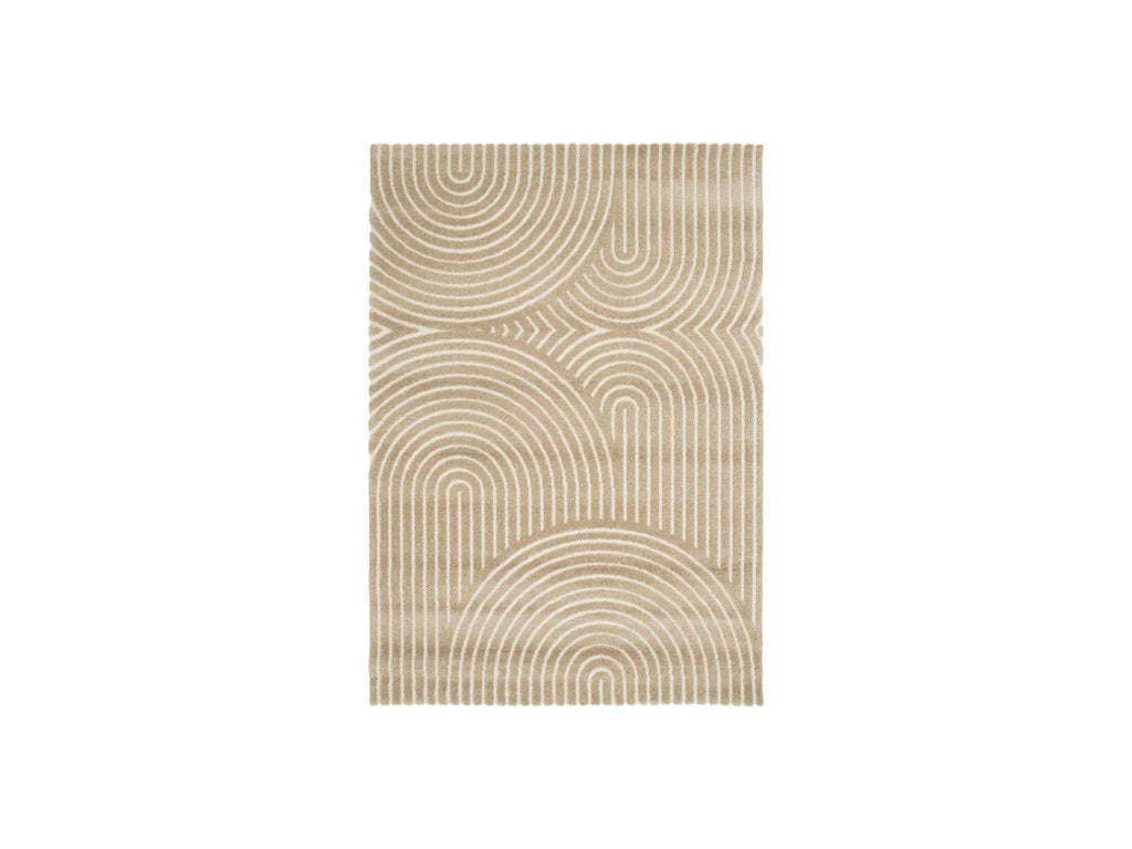 Herve - Alfombra De Pelo Corto - Estampado abstracto - Marrón