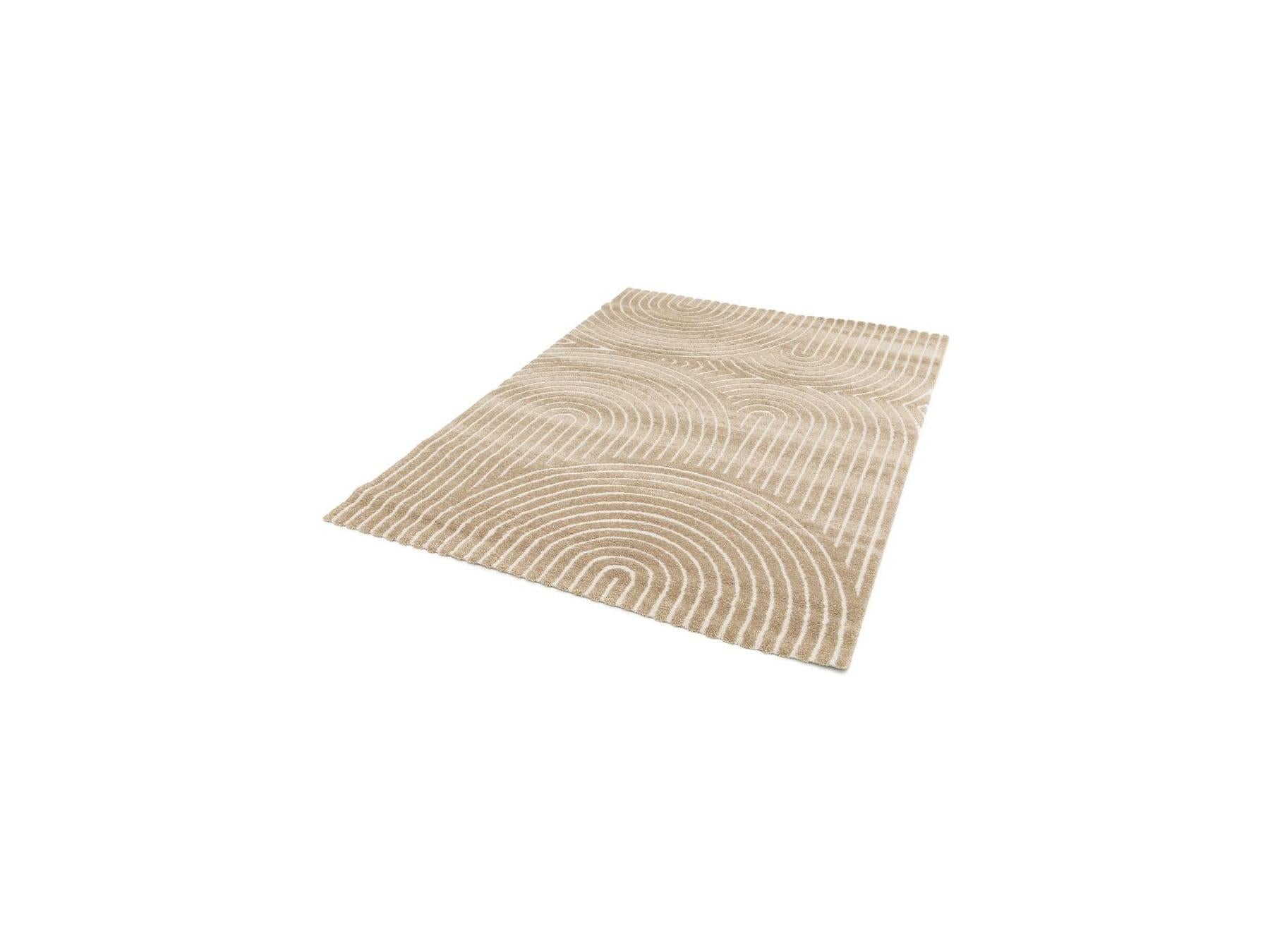 Herve - Alfombra De Pelo Corto - Estampado abstracto - Marrón