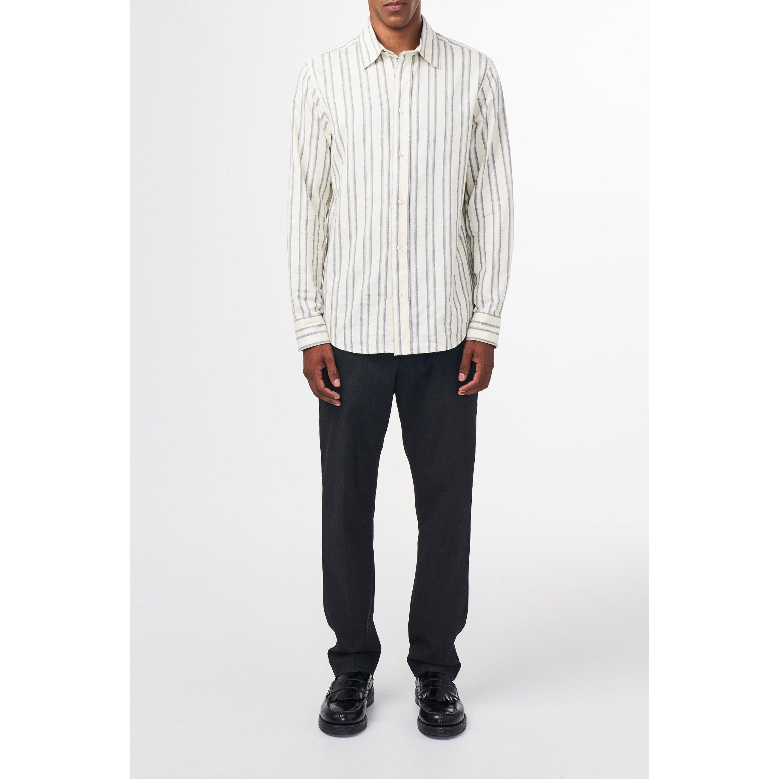 Colby Shirt - Off White Stripe