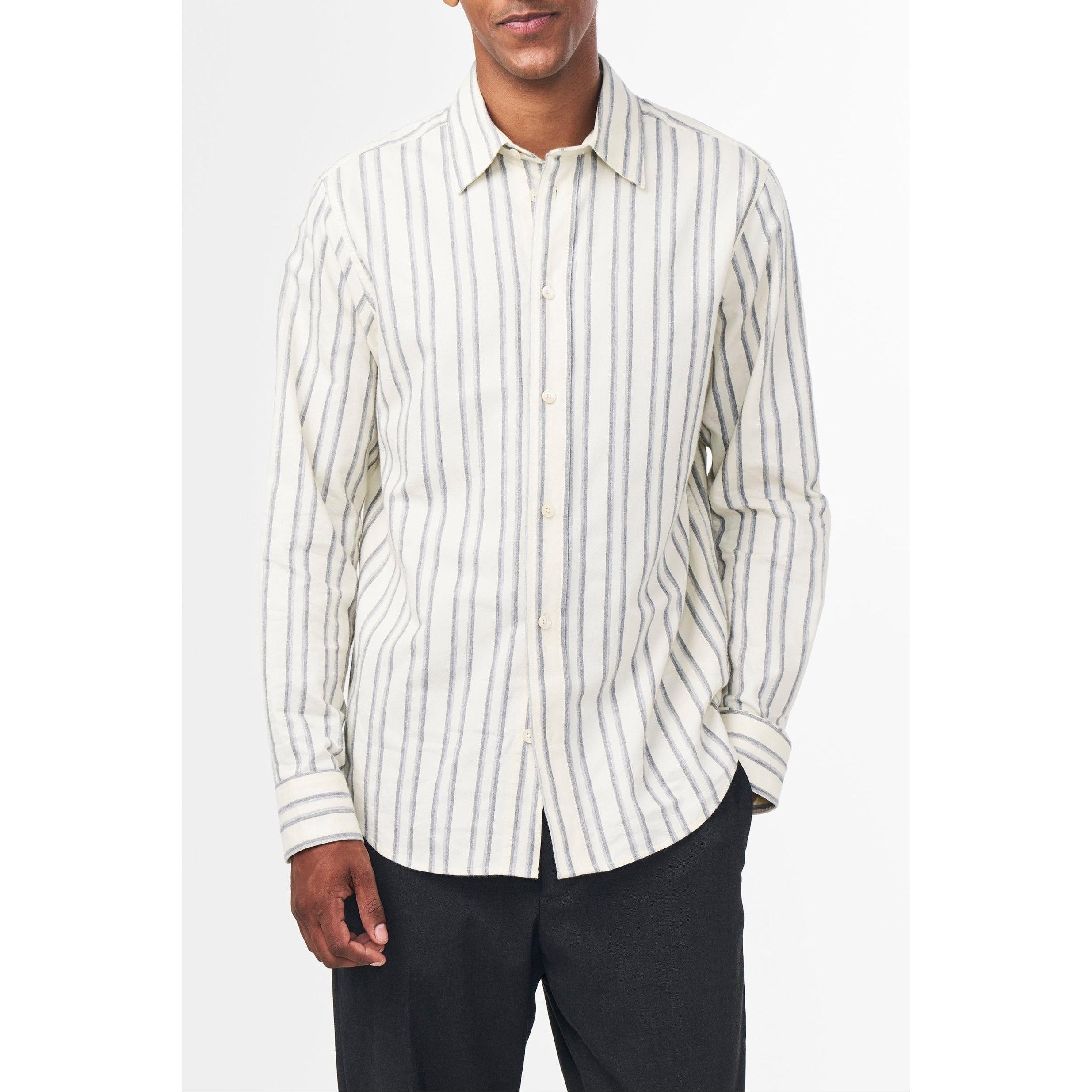 Colby Shirt - Off White Stripe