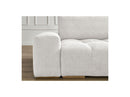 Anakin - 3-Seater Fixed Straight Sofa - Bouclette Fabric - 2 Cushions