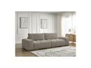 Anakin - 3-Seater Fixed Straight Sofa - Bouclette Fabric - 2 Cushions