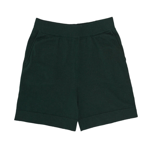 Pantalón corto de algodón orgánico verde intenso etiqueta GOTS - Selección FUB en amaetc.com, concept store ecológico para niños