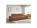 Anakin - 3-Seater Fixed Straight Sofa - Bouclette Fabric - 2 Cushions