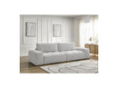Anakin - 3-Seater Fixed Straight Sofa - Bouclette Fabric - 2 Cushions