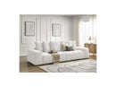 Anakin - 3-Seater Fixed Straight Sofa - Bouclette Fabric - 6 Cushions