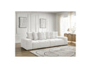 Anakin - 3-Seater Fixed Straight Sofa - Bouclette Fabric - 6 Cushions