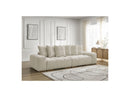 Anakin - 3-Seater Fixed Straight Sofa - Bouclette Fabric - 6 Cushions