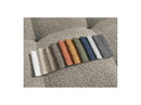 Anakin - 3-Seater Fixed Straight Sofa - Bouclette Fabric - 6 Cushions