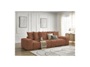 Anakin - 3-Seater Fixed Straight Sofa - Bouclette Fabric - 6 Cushions