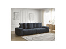 Anakin - 3-Seater Fixed Straight Sofa - Bouclette Fabric - 6 Cushions