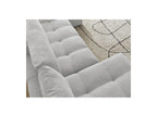 Anakin - Canapé Panoramique Fixe - Tissu Bouclette - 3 Coussins