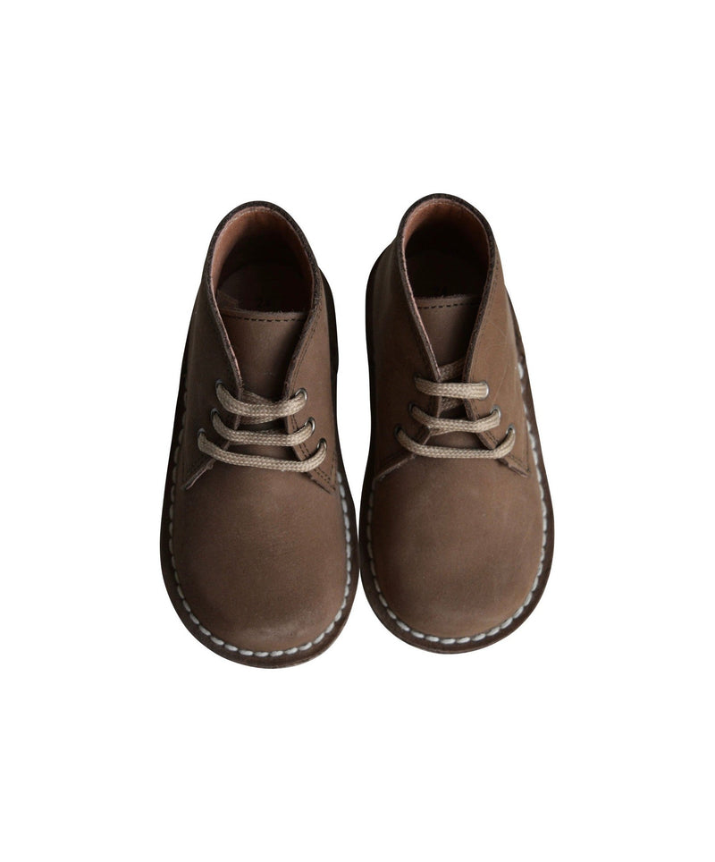 Chaussures Garçon Derbies À Lacets Médéric - Nubuck Taupe - Garçon