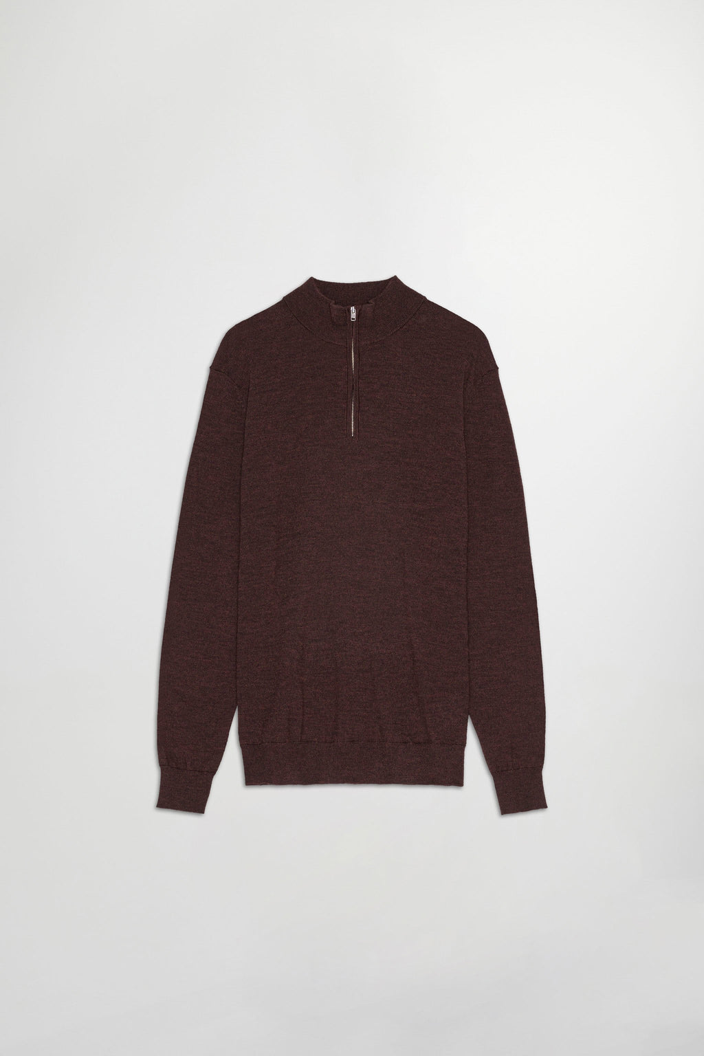 Chaleco Sergio Zip Mock - Brown Melange