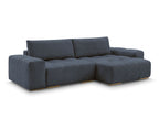 Anakin - Canapé D'Angle Réversible - Tissu Bouclette - 2 Coussins