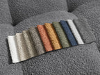 Anakin - Canapé D'Angle Réversible - Tissu Bouclette - 2 Coussins