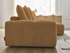 Anakin - Canapé D'Angle Réversible - Tissu Bouclette - 6 Coussins