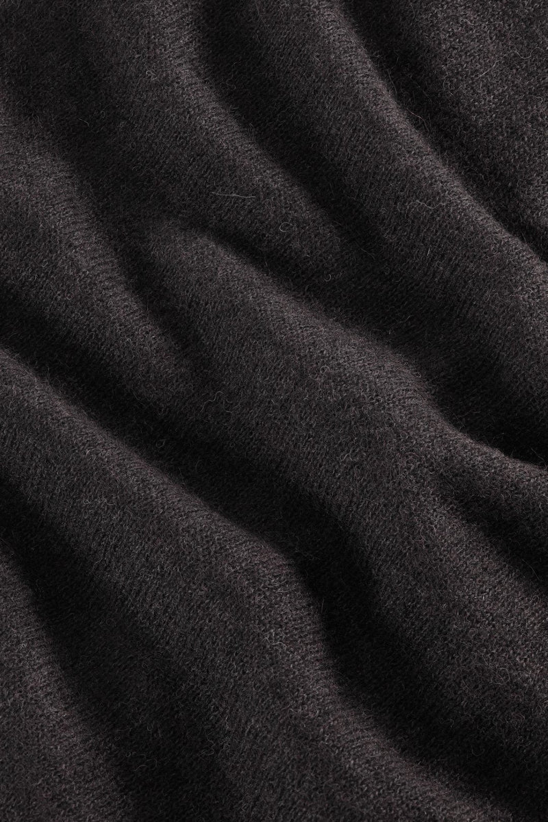 Cárdigan tipo polo Alfie - Negro