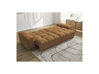 Anakin - Sofá recto cama con arcón - Tejido bouclé - 6 cojines