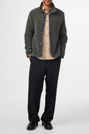 Pull Darren Polo Cardigan - Medium Grey Mel