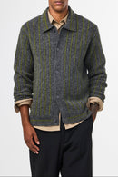 Pull Darren Polo Cardigan - Medium Grey Mel