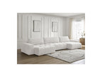 Anakin - Convertible Panoramic Sofa with Storage - Bouclé Fabric - 3 Cushions