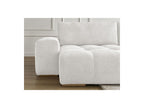 Anakin - Convertible Panoramic Sofa with Storage - Bouclé Fabric - 3 Cushions