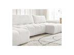 Anakin - Convertible Panoramic Sofa with Storage - Bouclé Fabric - 3 Cushions