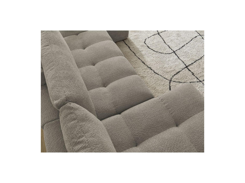 Anakin - Convertible Panoramic Sofa with Storage - Bouclé Fabric - 3 Cushions