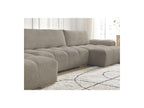 Anakin - Convertible Panoramic Sofa with Storage - Bouclé Fabric - 3 Cushions