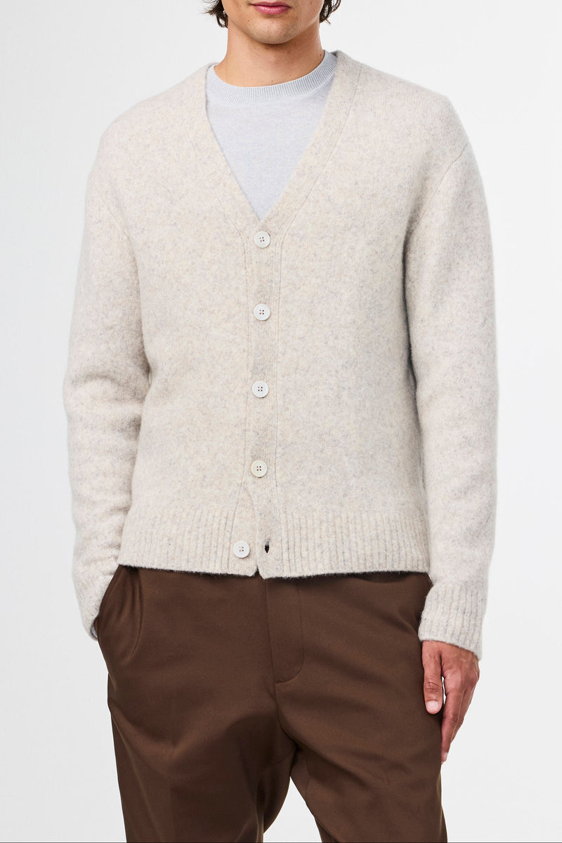 Pull John Cardigan - White Pepper
