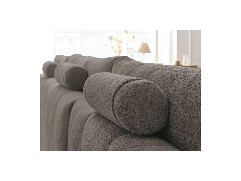 Anakin - Convertible Panoramic Sofa with Storage - Bouclé Fabric - 3 Cushions