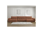 Anakin - Convertible Panoramic Sofa with Storage - Bouclé Fabric - 3 Cushions