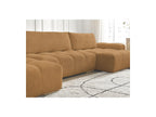 Anakin - Convertible Panoramic Sofa with Storage - Bouclé Fabric - 3 Cushions