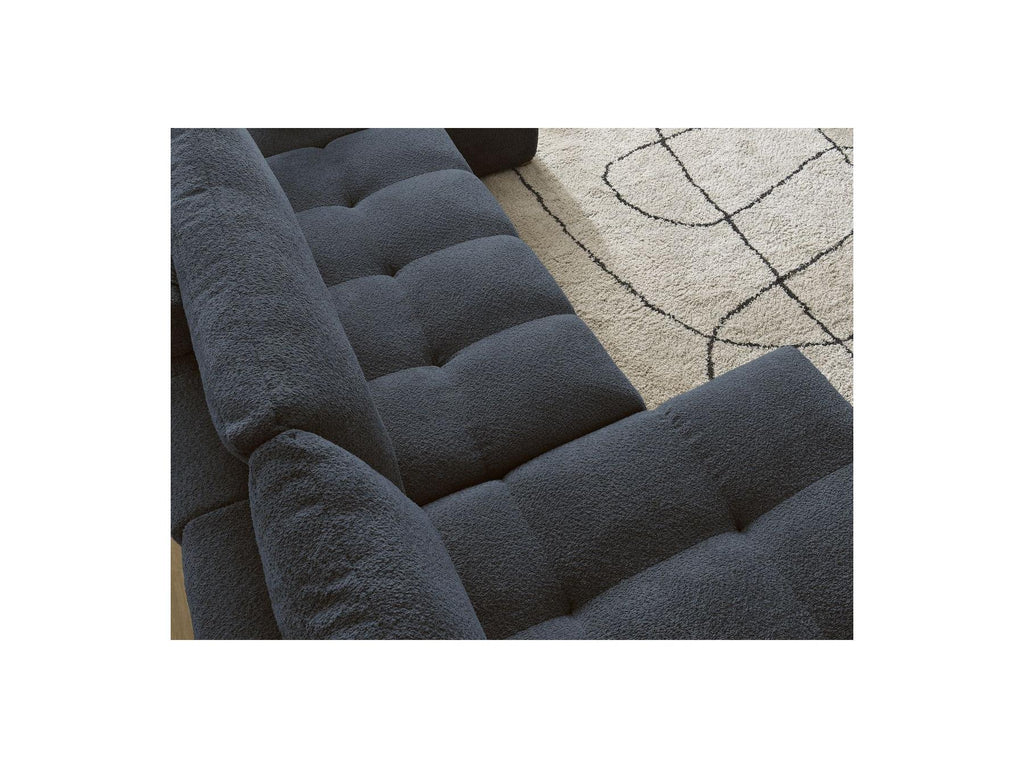 Anakin - Convertible Panoramic Sofa with Storage - Bouclé Fabric - 3 Cushions