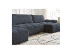 Anakin - Convertible Panoramic Sofa with Storage - Bouclé Fabric - 3 Cushions