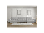 Anakin - Convertible Panoramic Sofa with Storage - Bouclé Fabric - 3 Cushions