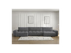 Anakin - Convertible Panoramic Sofa with Storage - Bouclé Fabric - 3 Cushions