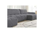 Anakin - Convertible Panoramic Sofa with Storage - Bouclé Fabric - 3 Cushions