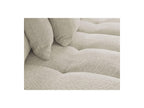 Anakin - Panoramic Convertible Sofa with Storage - Bouclé Fabric - 10 Cushions