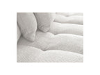 Anakin - Panoramic Convertible Sofa with Storage - Bouclé Fabric - 10 Cushions