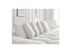 Anakin - Panoramic Convertible Sofa with Storage - Bouclé Fabric - 10 Cushions