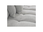 Anakin - Panoramic Convertible Sofa with Storage - Bouclé Fabric - 10 Cushions